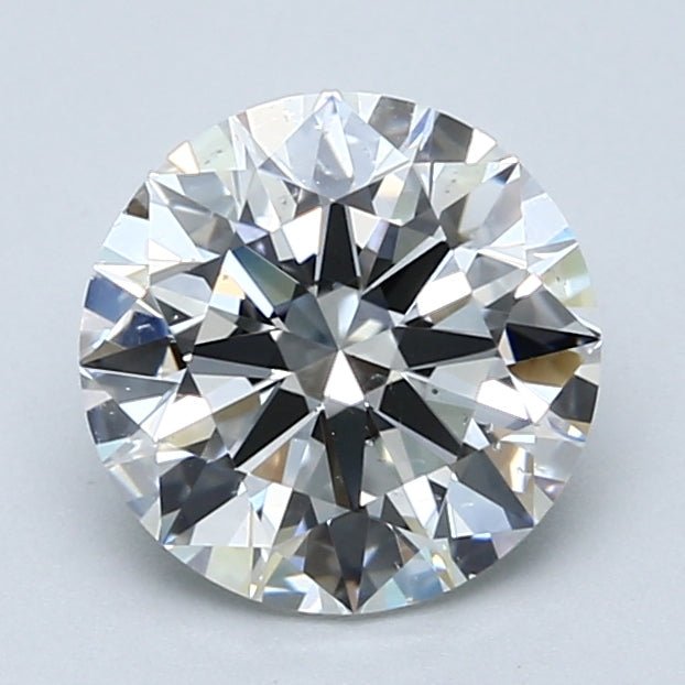 2 Carat Round - Natural Diamond - 2.05 - G - SI1 - EX - EX - EX - Diamonds By Rothschild
