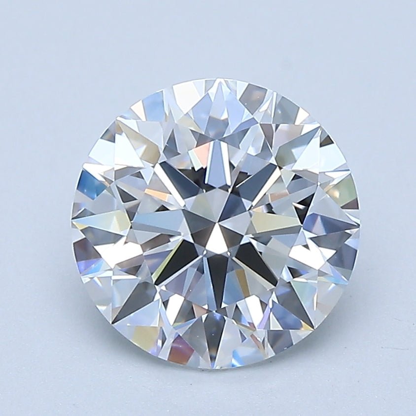 2 Carat Round - Natural Diamond - 2.06 - D - FL - EX - EX - EX - Diamonds By Rothschild