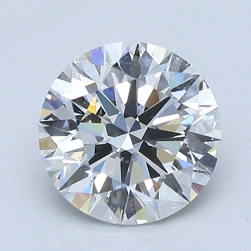 2 Carat Round - Natural Diamond - 2.06 - G - SI1 - EX - EX - EX - Diamonds By Rothschild