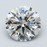 2 Carat Round - Natural Diamond - 2.06 - H - SI2 - EX - EX - EX - Diamonds By Rothschild