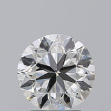 2 Carat Round - Natural Diamond - 2.08 - H - VVS1 - VG - EX - VG - Diamonds By Rothschild
