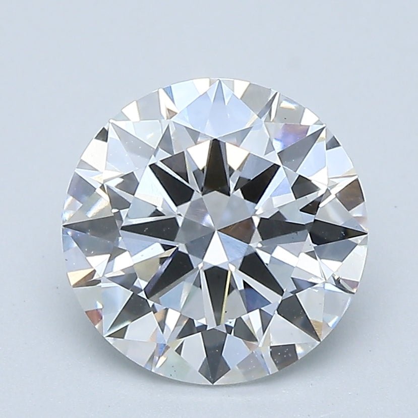 2 Carat Round - Natural Diamond - 2.1 - D - VS2 - EX - EX - EX - Diamonds By Rothschild