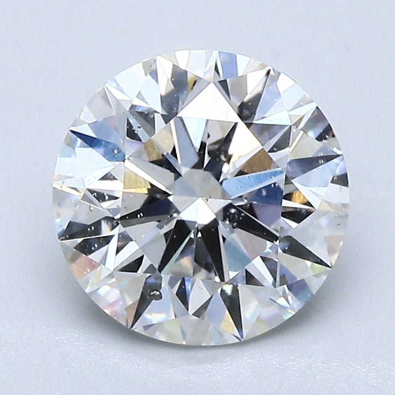 2 Carat Round - Natural Diamond - 2.1 - F - SI2 - EX - EX - EX - Diamonds By Rothschild