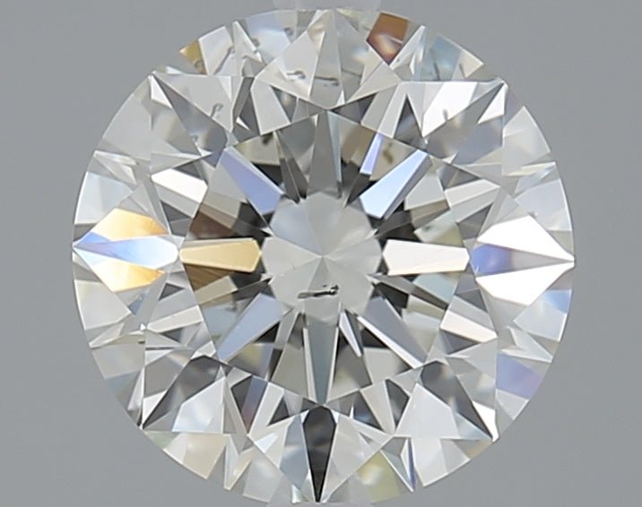 2 Carat Round - Natural Diamond - 2.12 - J - SI1 - EX - EX - EX - Diamonds By Rothschild