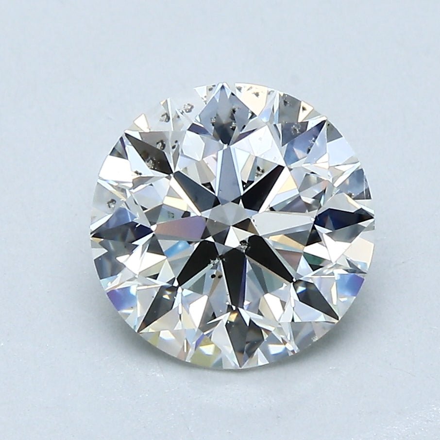 2 Carat Round - Natural Diamond - 2.15 - I - SI2 - EX - EX - EX - Diamonds By Rothschild