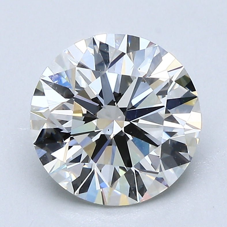 2 Carat Round - Natural Diamond - 2.15 - J - VS1 - EX - EX - EX - Diamonds By Rothschild