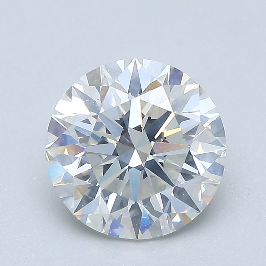 2 Carat Round - Natural Diamond - 2.16 - H - SI1 - EX - EX - EX - Diamonds By Rothschild