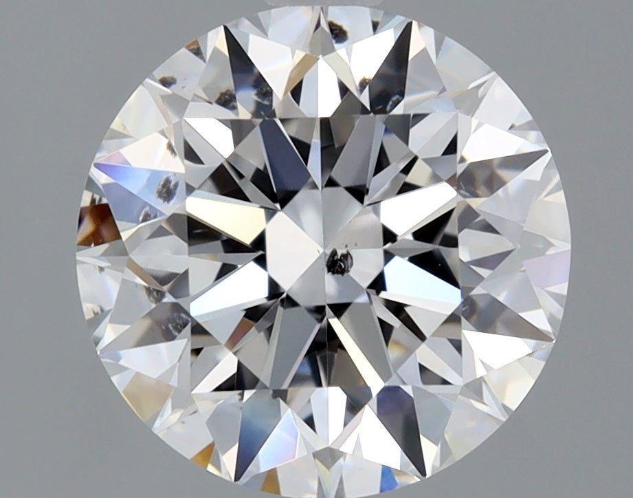 2 Carat Round - Natural Diamond - 2.17 - D - SI2 - EX - EX - Diamonds By Rothschild