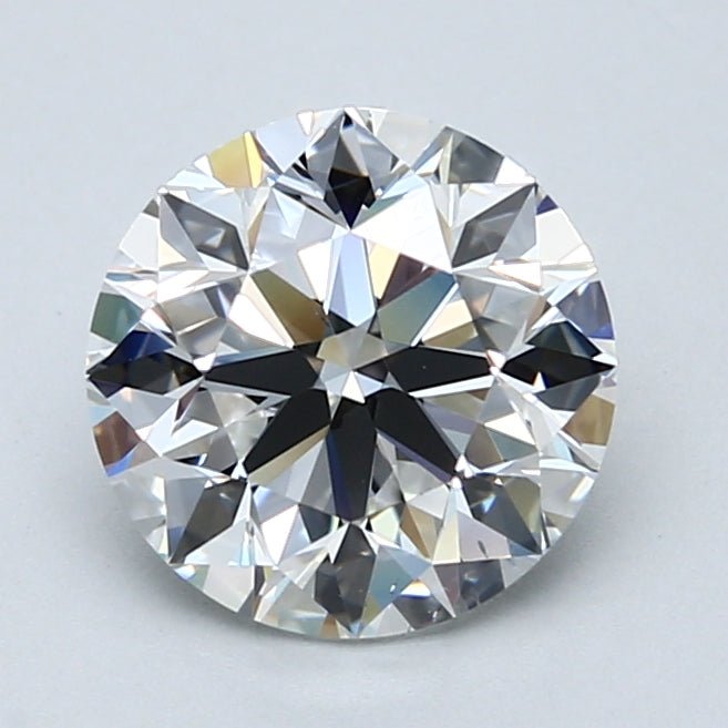 2 Carat Round - Natural Diamond - 2.2 - E - VS2 - EX - EX - EX - Diamonds By Rothschild