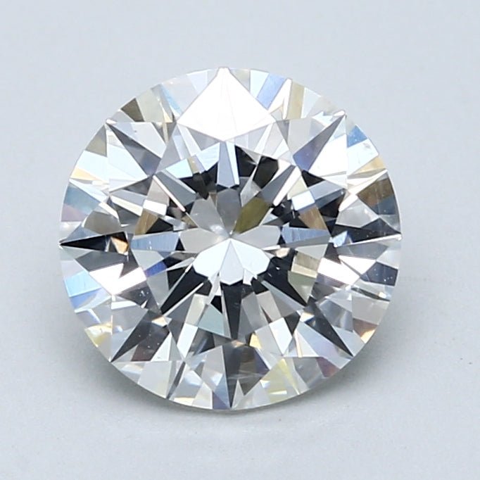 2 Carat Round - Natural Diamond - 2.2 - F - SI2 - EX - EX - EX - Diamonds By Rothschild