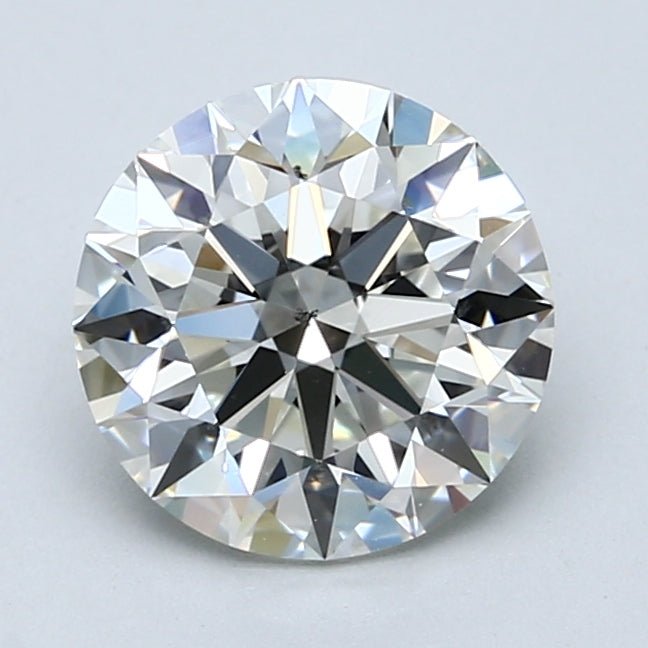 2 Carat Round - Natural Diamond - 2.2 - I - SI1 - EX - EX - EX - Diamonds By Rothschild