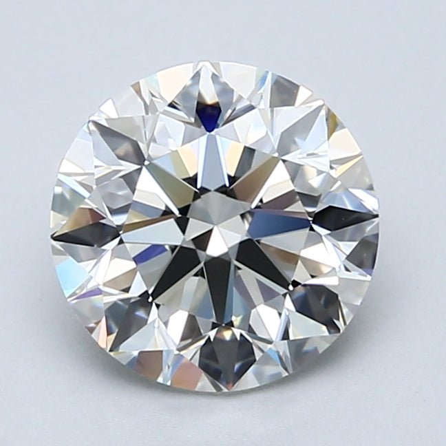 2 Carat Round - Natural Diamond - 2.2 - I - Very Slightly Included - EX - EX - EX - Diamonds By Rothschild