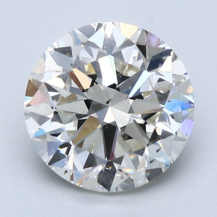 2 Carat Round - Natural Diamond - 2.21 - H - SI1 - G - VG - G - Diamonds By Rothschild