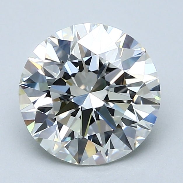 2 Carat Round - Natural Diamond - 2.21 - H - VVS1 - EX - EX - EX - Diamonds By Rothschild