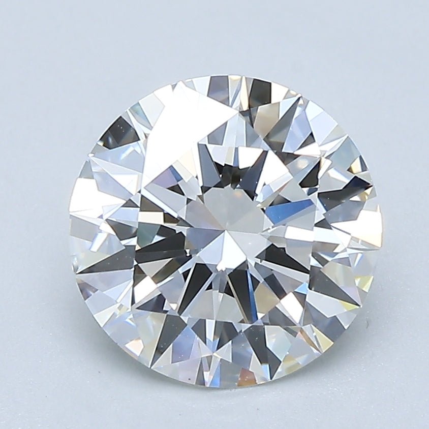 2 Carat Round - Natural Diamond - 2.23 - F - VVS2 - EX - EX - EX - Diamonds By Rothschild