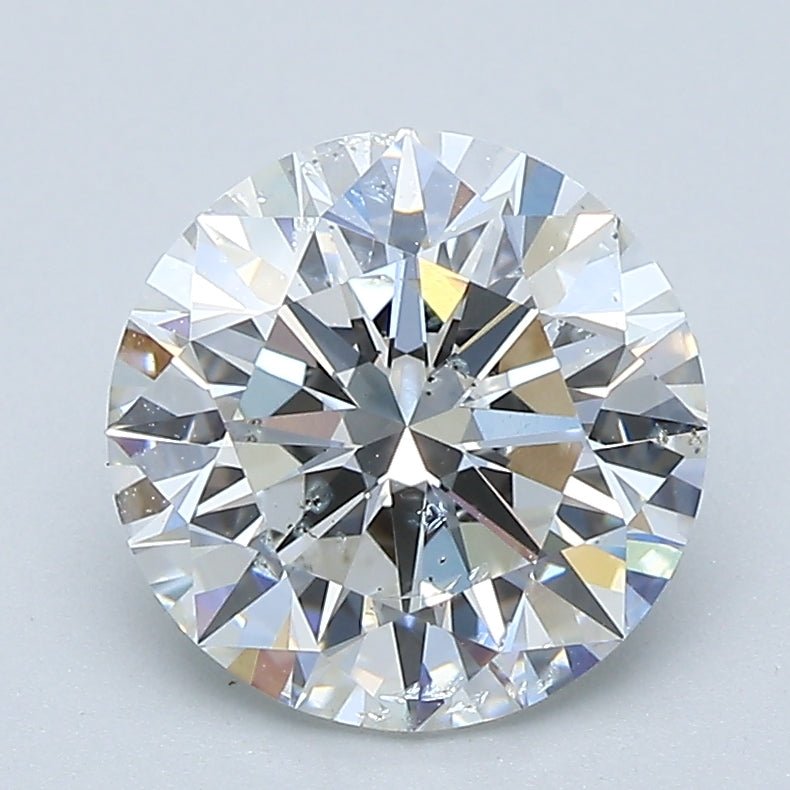 2 Carat Round - Natural Diamond - 2.25 - F - SI2 - EX - EX - EX - Diamonds By Rothschild
