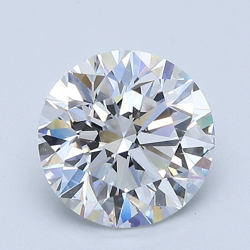 2 Carat Round - Natural Diamond - 2.3 - D - VS2 - EX - EX - EX - Diamonds By Rothschild