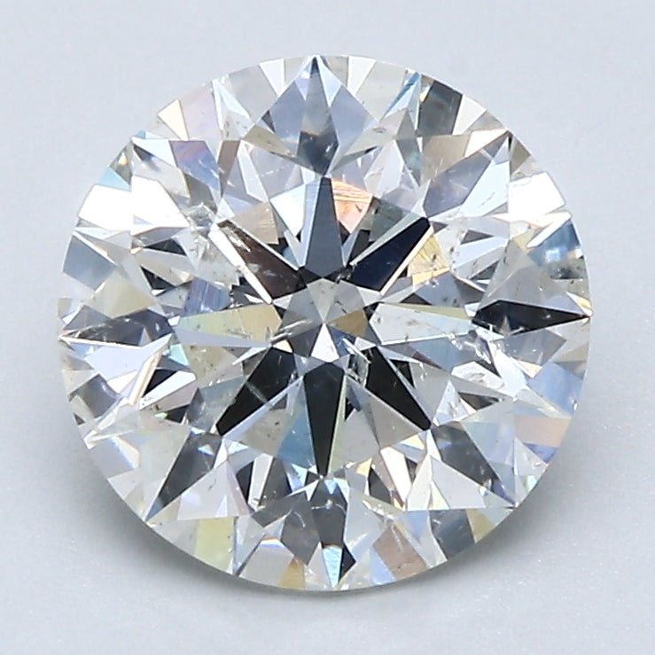 2 Carat Round - Natural Diamond - 2.33 - H - SI2 - EX - EX - EX - Diamonds By Rothschild