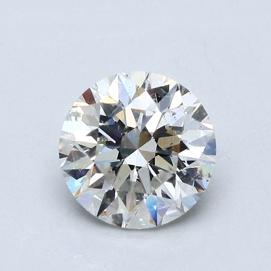 2 Carat Round - Natural Diamond - 2.37 - I - SI2 - EX - VG - EX - Diamonds By Rothschild