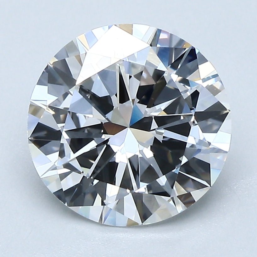 2 Carat Round - Natural Diamond - 2.39 - D - VVS2 - G - VG - G - Diamonds By Rothschild