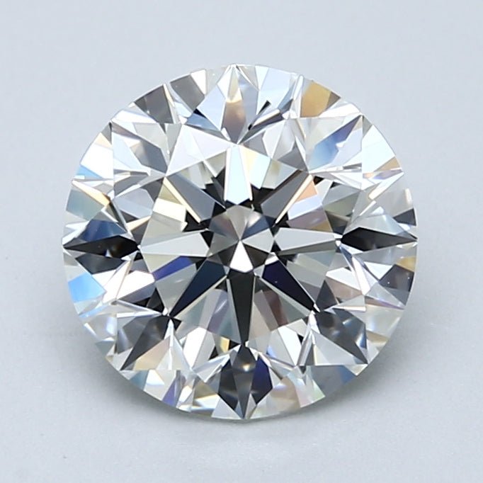 2 Carat Round - Natural Diamond - 2.5 - I - VS2 - EX - EX - EX - Diamonds By Rothschild