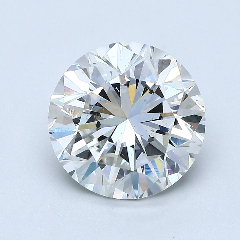 2 Carat Round - Natural Diamond - 2.57 - H - SI2 - G - VG - G - Diamonds By Rothschild