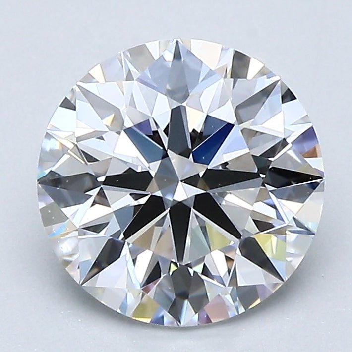 2 Carat Round - Natural Diamond - D - VS2 - 2.03 - EX - EX - EX - Diamonds By Rothschild