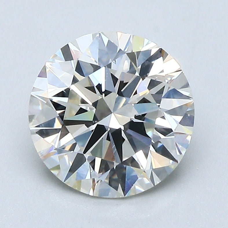 2 Carat Round - Natural Diamond - F - VS2 - 2 - EX - EX - VG - Diamonds By Rothschild