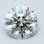 2 Carat Round - Natural Diamond - H - SI2 - 2.01 - EX - EX - EX - Diamonds By Rothschild