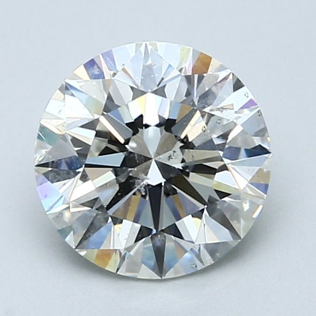 2 Carat Round - Natural Diamond - H - SI2 - 2.01 - EX - EX - EX - Diamonds By Rothschild