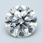 2 Carat Round - Natural Diamond - H - SI2 - 2.01 - EX - EX - EX - Diamonds By Rothschild
