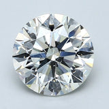 2 Carat Round - Natural Diamond - H - SI2 - 2.01 - EX - EX - EX - Diamonds By Rothschild