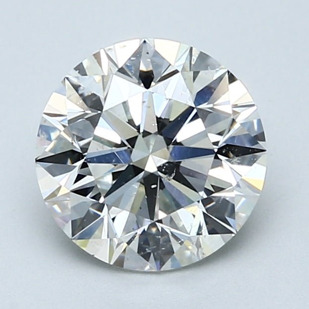 2 Carat Round - Natural Diamond - H - SI2 - 2.01 - EX - EX - EX - Diamonds By Rothschild