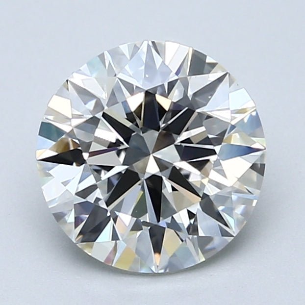 2 Carat Round - Natural Diamond - H - VS2 - 2 - VG - EX - G - Diamonds By Rothschild