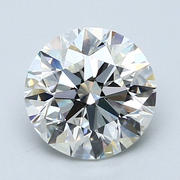 2 Carat Round - Natural Diamond - H - VVS2 - 1.91 - EX - EX - EX - Diamonds By Rothschild