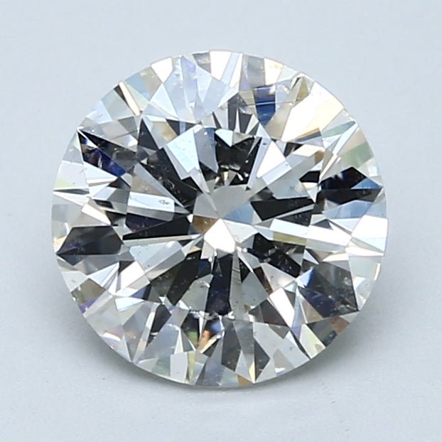 2 Carat Round - Natural Diamond - I - SI2 - 2.01 - EX - EX - EX - Diamonds By Rothschild
