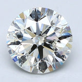 2 Carat Round - Natural Diamond - J - SI2 - 2.01 - EX - EX - EX - Diamonds By Rothschild