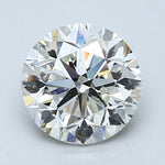2 Carat Round - Natural Diamond - J - SI2 - 2.01 - VG - EX - VG - Diamonds By Rothschild