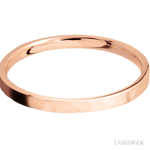 2 mm wide Flat 14K Rose Gold band. - Diamonds By Rothschild