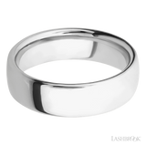 7 mm wide Ultra Comfort (our most comfortable profile) 14K White Gold band.