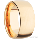 10 mm wide Domed 14K Yellow Gold band.