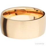 10 mm wide Domed 14K Yellow Gold band.
