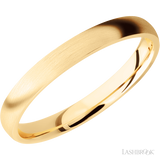 3 mm wide Domed 14K Yellow Gold band.