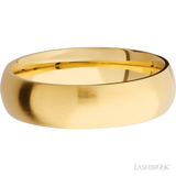 6 mm wide Domed 14K Yellow Gold band.