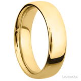 6 mm wide Ultra Comfort (our most comfortable profile) 14K Yellow Gold band.
