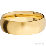 7 mm wide Domed 14K Yellow Gold band.