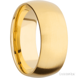 9 mm wide Domed 14K Yellow Gold band.