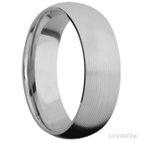 7 mm wide Domed Titanium band.