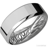 Lashbrook 8 mm wide High Bevel Titanium band.