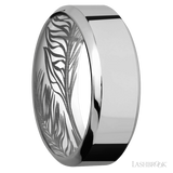 8 mm wide High Bevel Titanium band.